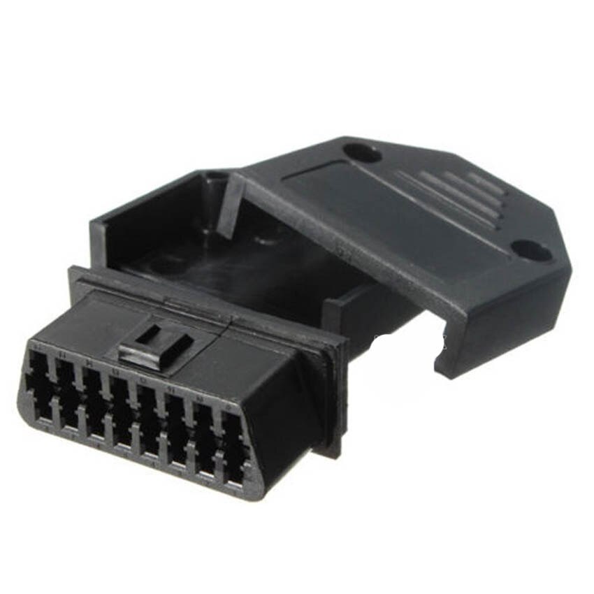 Universal OBD2 OBD II OBD 2 16 Pin Connector Female Diagnostic Plug OBD Connector Plug + Shell + Terminal + Screw