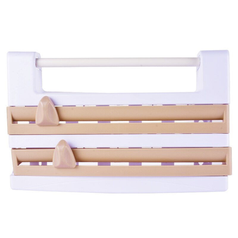 Rollo de soporte para papel de cocina, dispensador de papel, estante de almacenamiento, Film de cocina, organizador montado en la pared 4 en 1: 39x10x24cm B