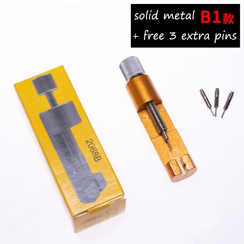 Watch Band Link Pin Remover Repair Tool Kit for Watchmakers Metal Chain Spring Bar Removal Set Watch Strap Length Adjust Tool: B1