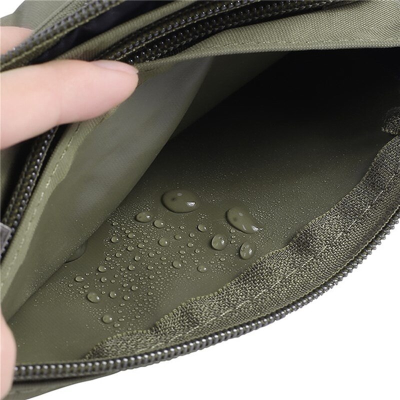 Masculino feminino náilon 4 bolsos à prova dwaterproof água cintura packs moda masculina resistente ao desgaste preto fanny pacote mensageiro bolsa de ombro
