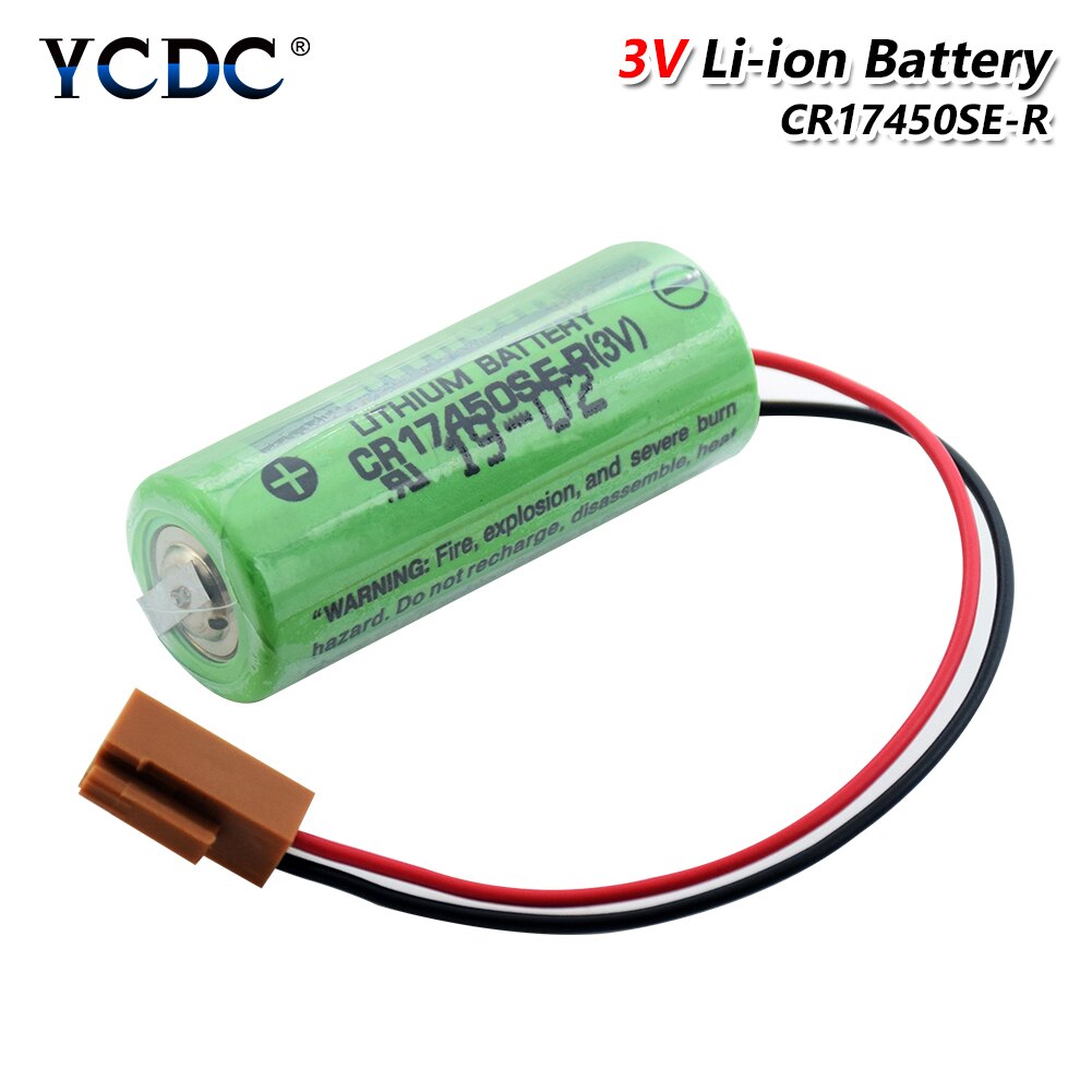 3V 2500mAh CR17450SE-R A98L-0031-0012 Li-ion lithium Battery A98L-0031-0012 A02B-0200 CR17450 With Resistor For Fanuc