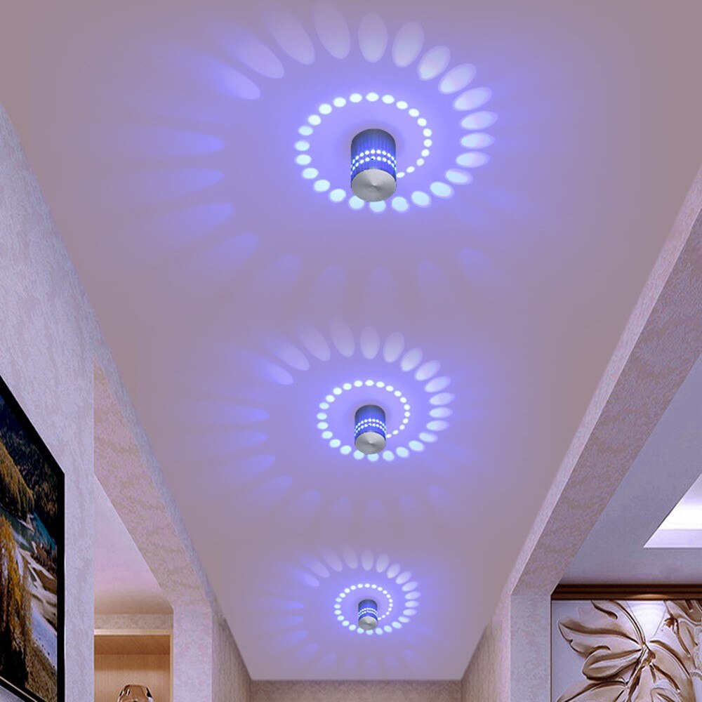 Färgglad spiral led downlight utanpåliggande led lampa spot light modern inomhus led spot belysning för hem ktv