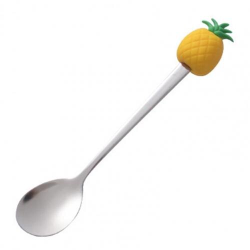 Thee Lepel Schattige Handige Fruit Vormige Mini Cartoon Ijs Scoop Voor Restaurants: S Pineapples