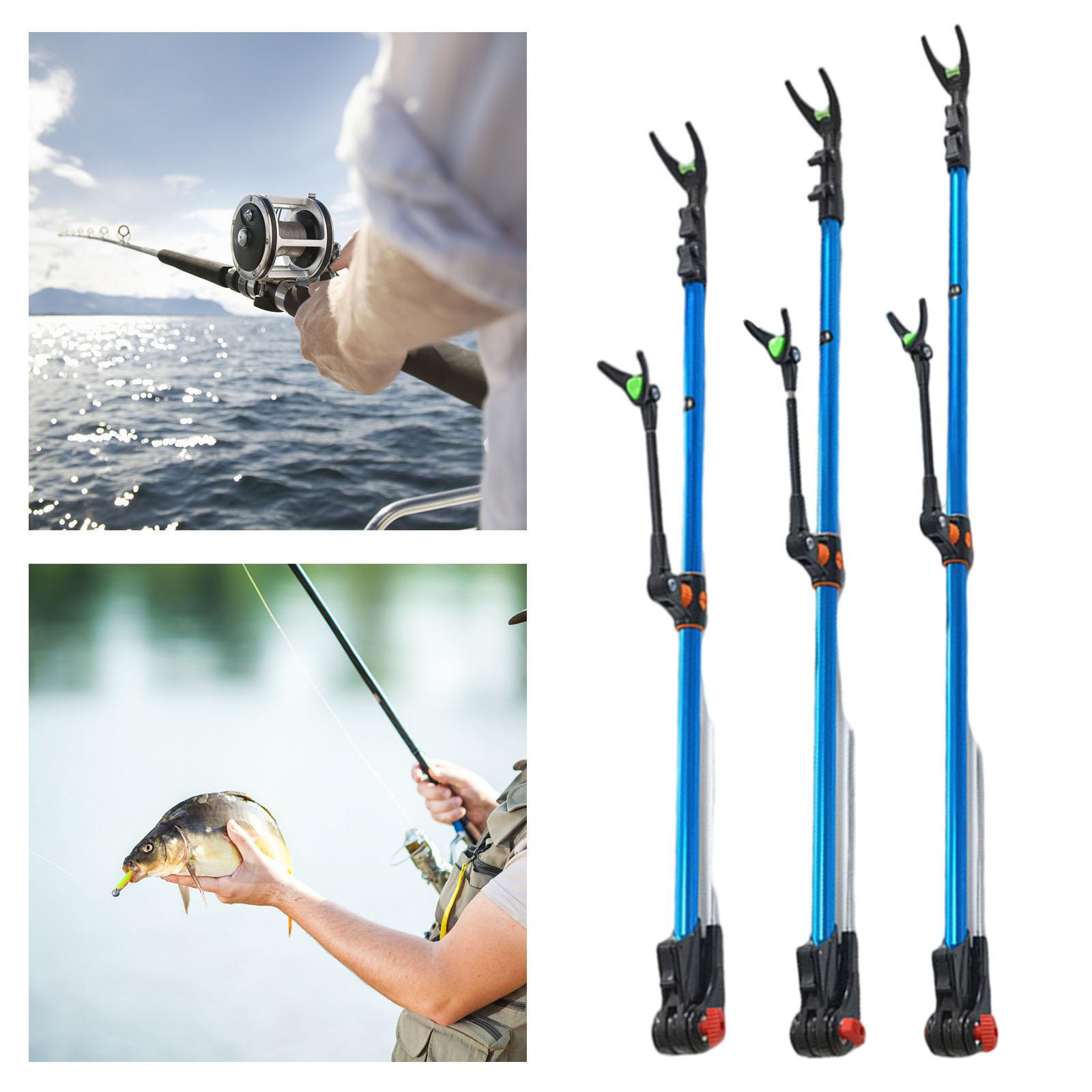 Telescopic Fishing Rod Holder Pole Stand Bracket Rack Aluminum Alloy Extending Rod Rest Adjustable Fishing Rod Holder Equipment
