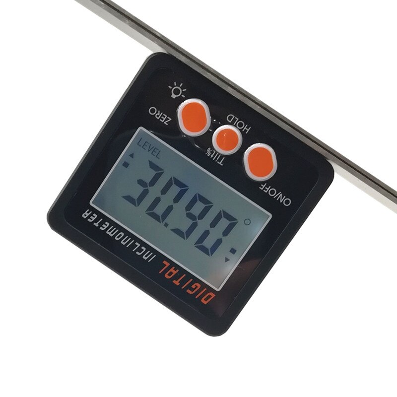 Backlight Digital Protractor Inclinometer Level Box Level Measuring Tool Electronic Angle Meter