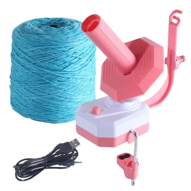 Cotton Yarn Thread Balls Dispenser Electric Winding Machine Home Yarn Winder DIY Crafts for Crocheters Knitters Crocheting