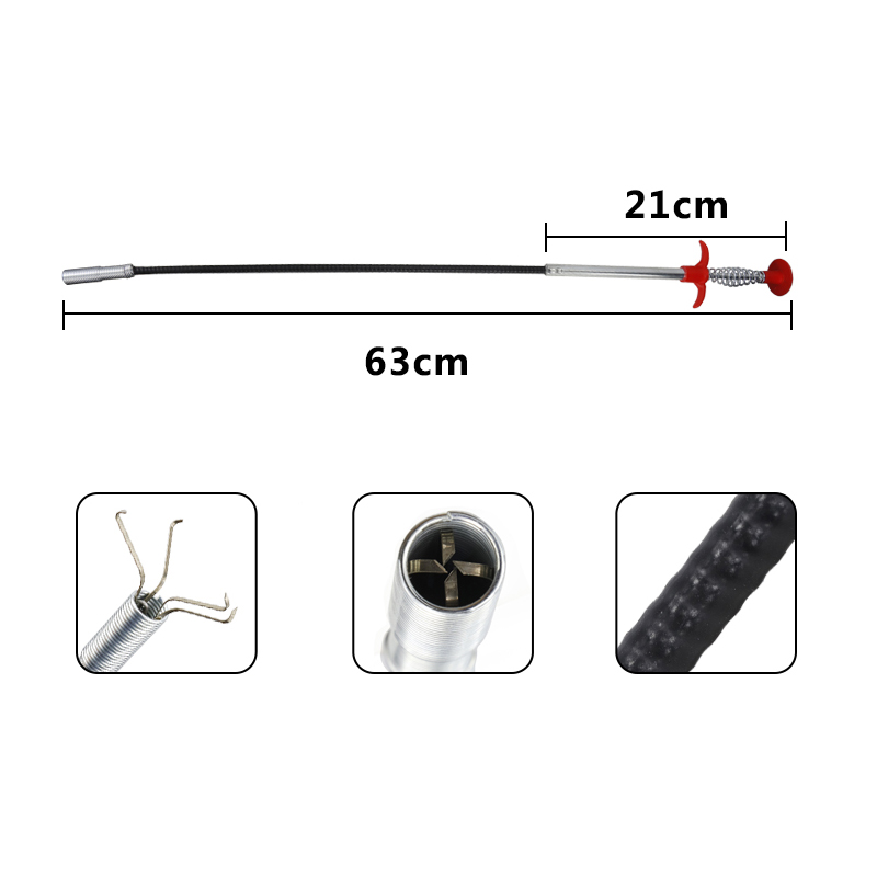 Drain Riool Baggeren Pijp Cleaning Tools Afvoer Slang Voor Aanrecht, Badkamer Bad, wc Lente Pijp Baggeren Tool
