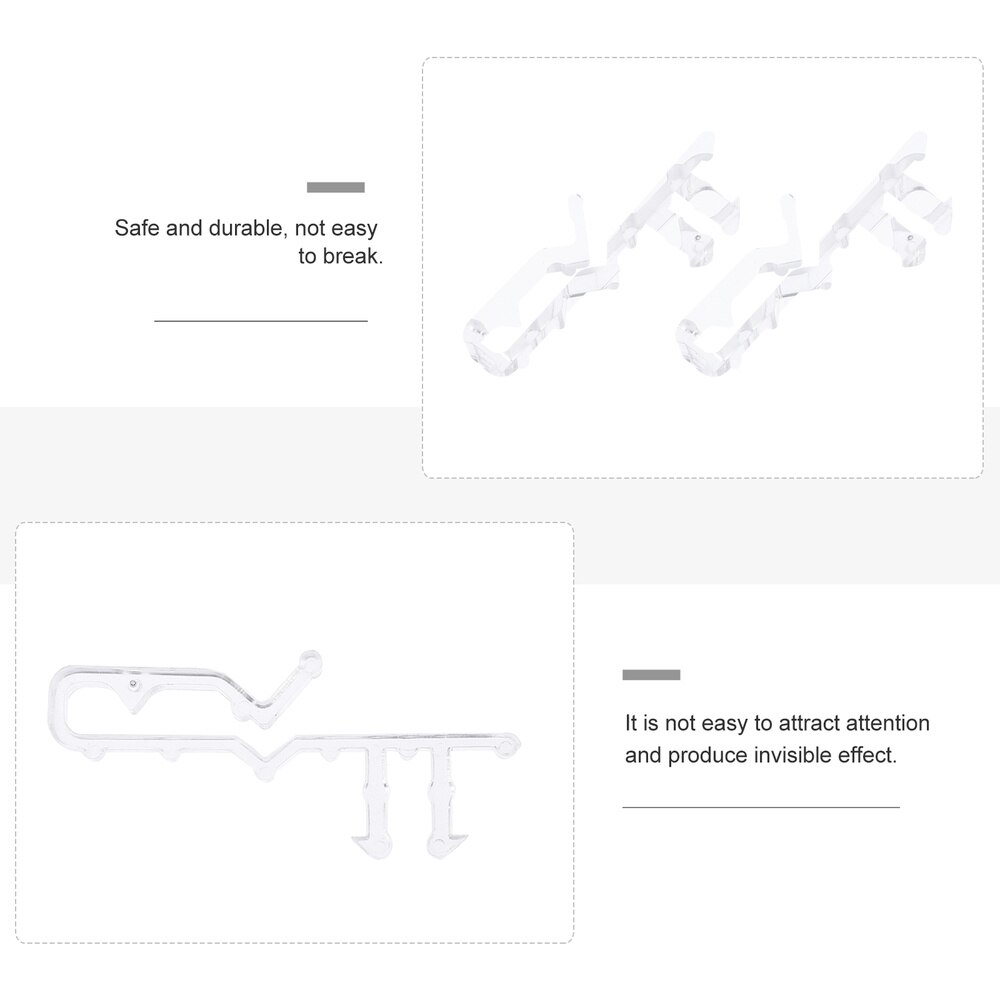 40Pcs Blind Valance Clips Window Blind Clips White Valance Retainer Clips