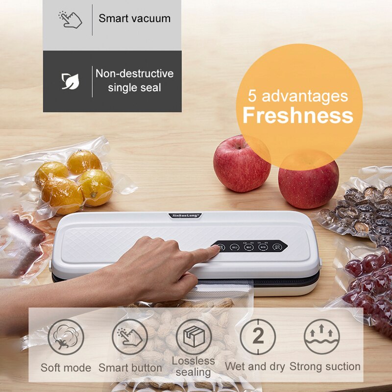 Household and Commercial Small Food Vacuum Sealing Machine Packaging Machine Convenient Vacuum Food Sealing Machine