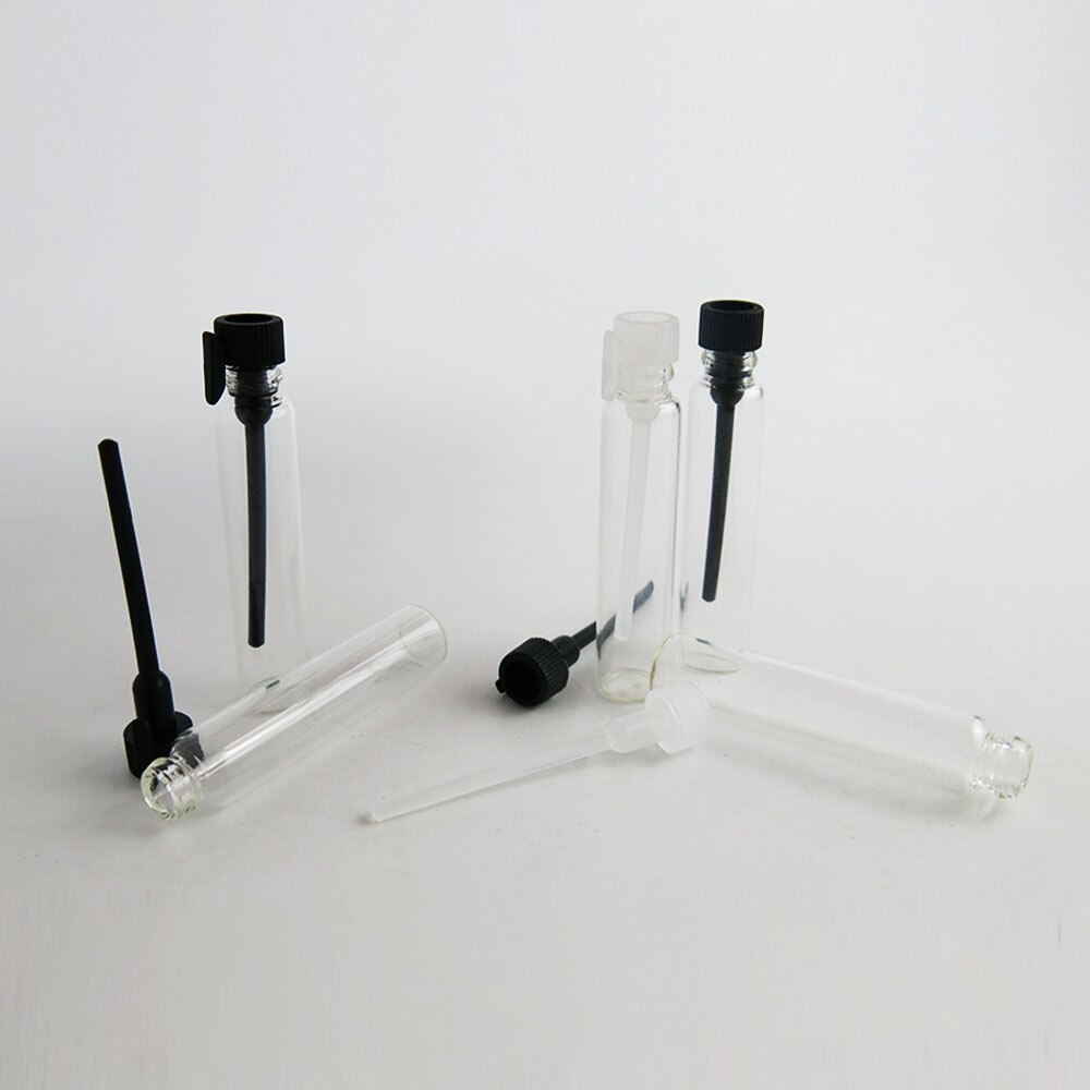 30 x 1/2/3 ml Empty Mini Glass Perfume Small Sample Vials Perfume Bottle Laboratory Liquid Fragrance Test Tube Trial Bottle