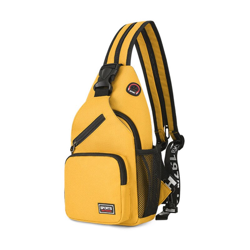 Fengdong Geel Kleine Crossbody Tassen Voor Vrouwen Messenger Bags Sling Borst Bag Vrouwelijke Mini Reizen Sport Schoudertas Pack: Yellow