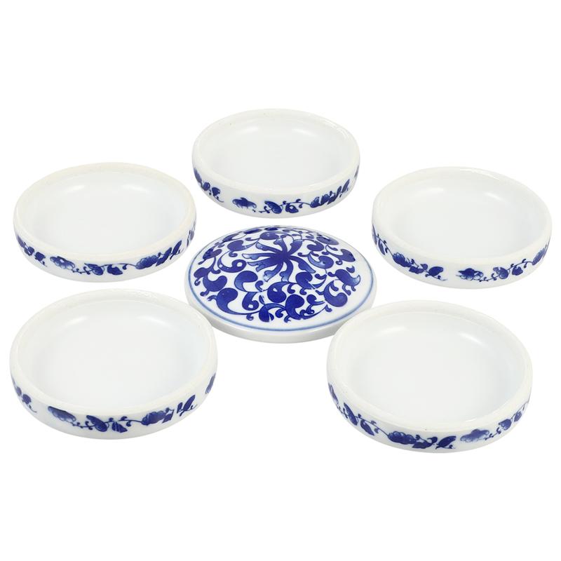 1 Set Art Schilderen Kleur Mengen Lade Keramische Pallets Aquarel Pigment Lade