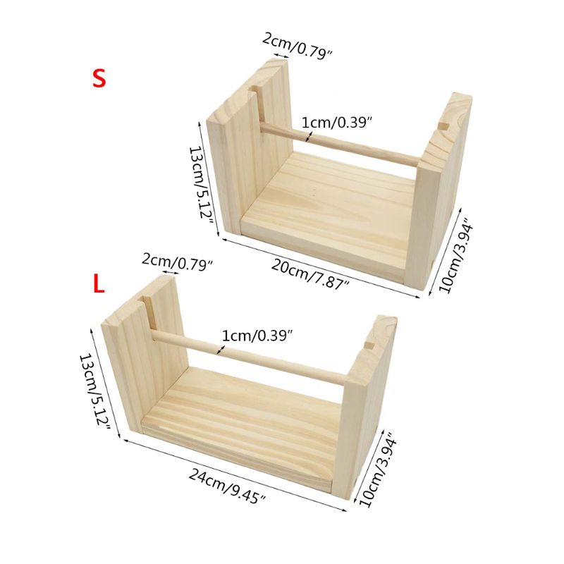 Obrotowe drewniane szpulki szpulki nici wstążki sznurek robić szycia dozownik robienie na drutach DIY Q1FD
