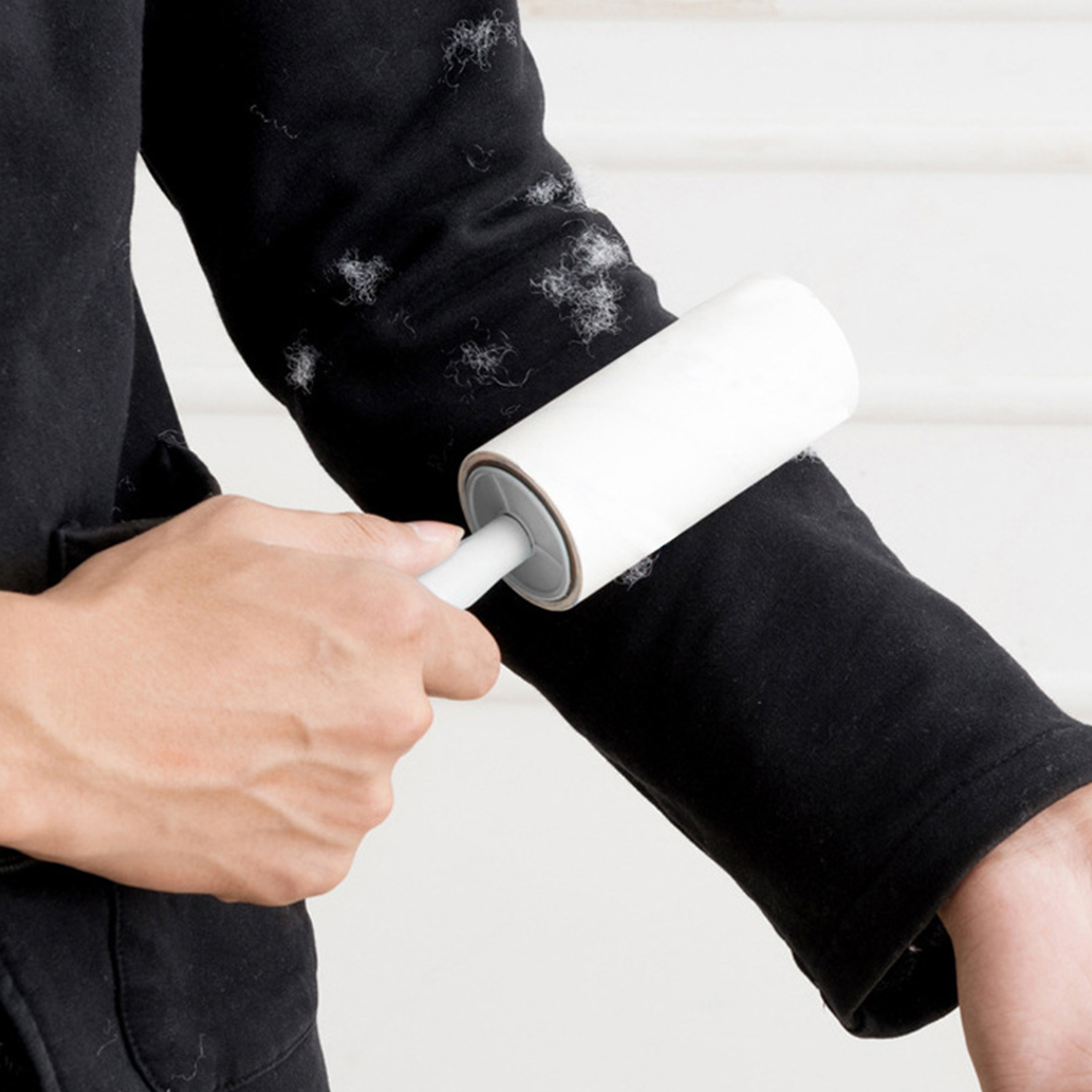 Rodillo de pelusa con recargas, eliminador de pelo pegajoso, ropa para perros y mascotas, eliminador de limpieza de polvo para sofá, herramienta de limpieza de cepillo en rollo reemplazable