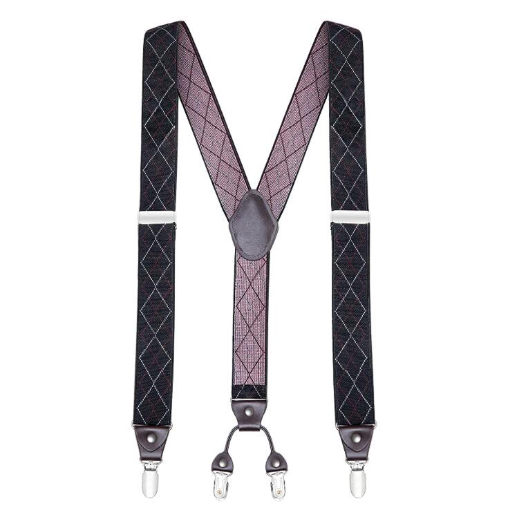 Style 3.5cm y-form 4 klips seler herre seler suspensorio masculino til mand eller kvinde