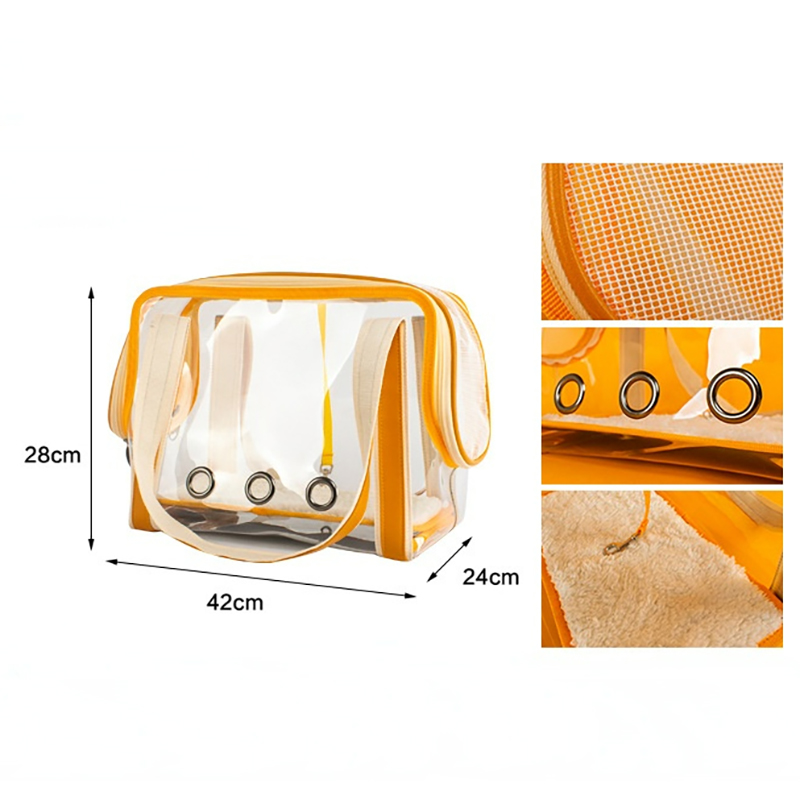 Cat Carrier Bag Outdoor Pet Shoulder Bag Carriers Backpack Breathable Portable Travel Transparent Bag For Small Dogs Cats: A2