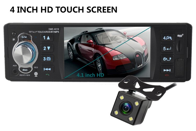 Radio cassette player Car MP5 Player Radio Stereo Touch screen Bluetooth Mirror link Autoradio 4.1 inch 1 Din Remote control FM