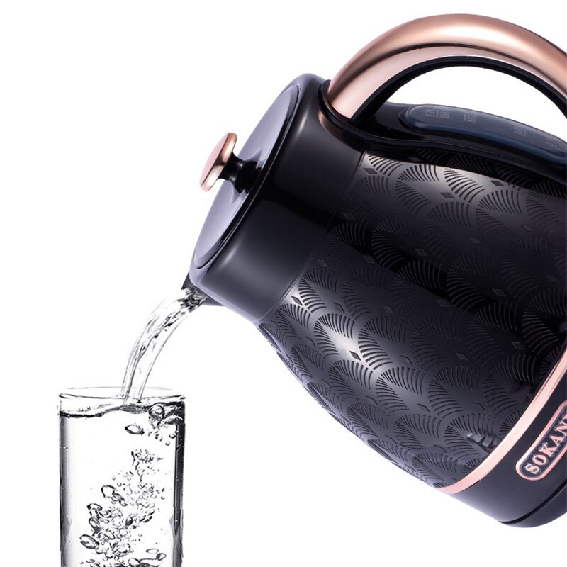 1.7 Liter Stainless Steel Electric Kettle. 2000W Fast Boil , Auto Shut-Off and Boil-Dry Protection.