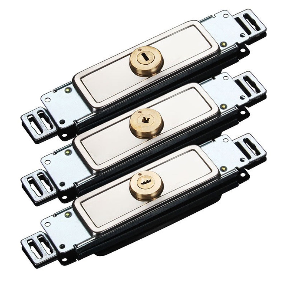 Alloy Roller Shutter Door Lock Middle Bottom with Key Roll Gate Lock Thicken Hardware Anti-theft Locks Garage