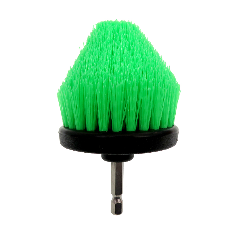 2.5 Inch Elektrische Borstel 6.35Mm Drijfstang Conische Detail Cleaning Tool Voor Meubels Keuken: Light Green