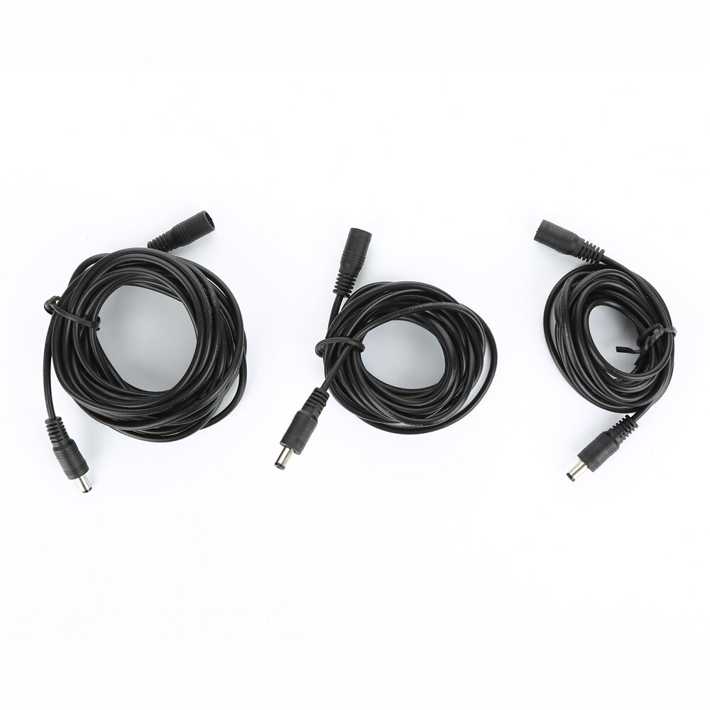 1m 2m 3m 5m 10m dc-kontakt strömkontakt med förlängningskabel 5.5 x 2.1 mm dc hona &amp; hane jack adapter