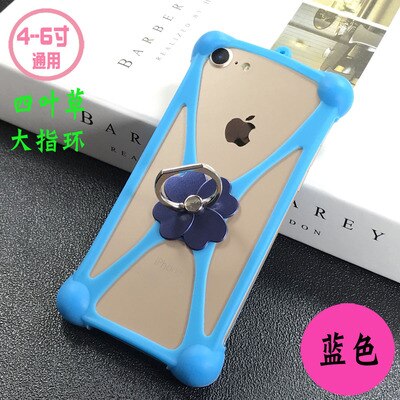 Haier Alpha A1 A3 Lite A6 A7 I8 E11 P10 P11 P8 E7 E13 cas Rotation Anneau Téléphone couverture Haier G50 G51 G7s T51 étui Universel Doux: blue