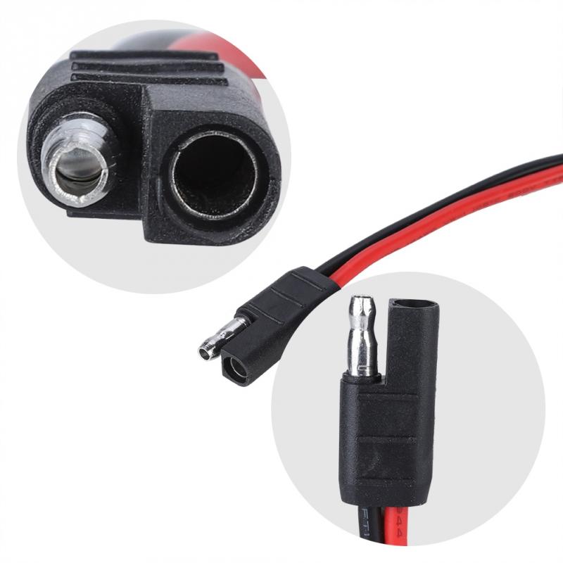 Strømkabelledning med sikring til motorola mobilradio  gm300/gm3188/gm3688 sort + rød