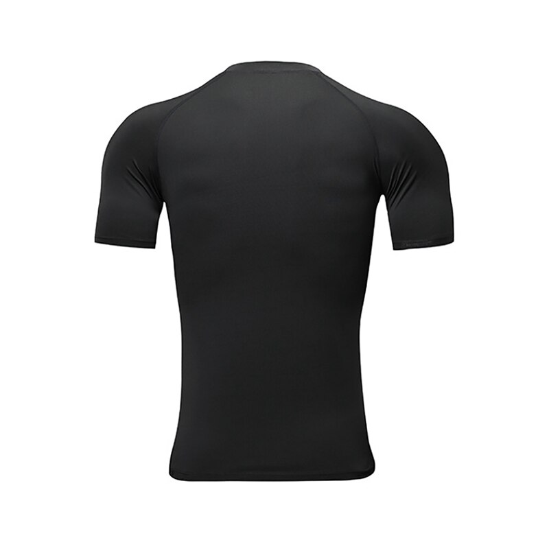 T-Shirt à manches courtes hommes Absorption de la sueur séchage rapide T-Shirt serré hauts Fitness Sportswear
