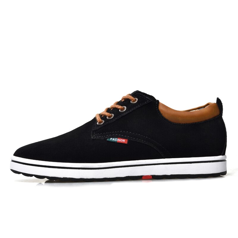 Men Shoes Elevator Sneakers Height Increase Insole 6CM Sport Black Blue Brown