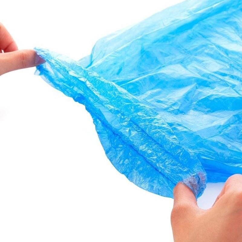 5 Pair Long Disposable Shoe Covers Surchaussure Jetable Waterproof Shoe Covers Rainproof High Shoe Covers Disposable Shoe Covers