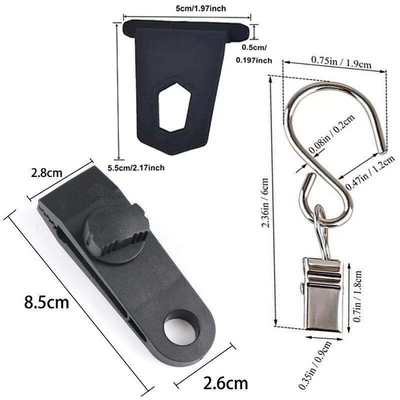 36pcs Caravana Awning Rail Hanger Hooks Motorhome RV Caravan Camper Fiamma Thule Omnistor Camper Accessories