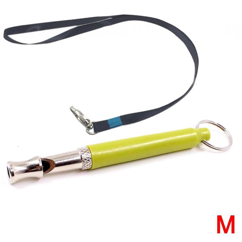 Silbato de clarinete ultrasónico para entrenamiento de animales, silbato de llamada para mascotas con cable y atuendo inalámbrico: M