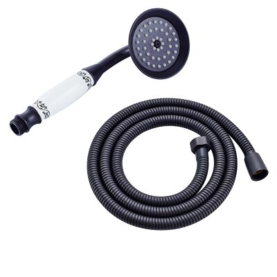 Bronze sort antik guld krom messing telefon stil badeværelse brusehoved vandbesparende håndholdt brusehoved spray & 1.5m slanger: 9