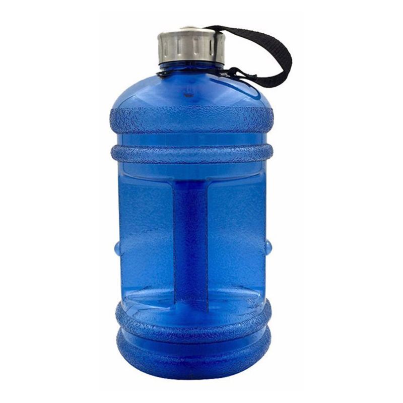 2.2L Sport Grote Capaciteit Water Fles Met Handvat Outdoor Herbruikbare Lekvrije Drinkbeker Voor Hardlopen Fietsen Klim: Blauw