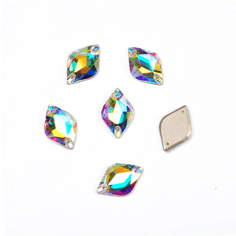 Yanruo 3211 Alle Maten Ab Citroen Platte Achterkant Glas Strass Ambachtelijke Steentjes Naaien Kristallen Voor Handwerken Accessoires