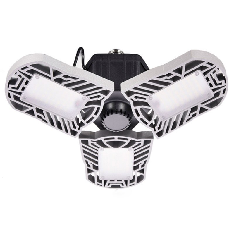 6500K LED Light Waterproof and Durable 6000Lm LED Variable Adjustable Industrial Light Human Body Induction I88 #1: Silver grey ordinary