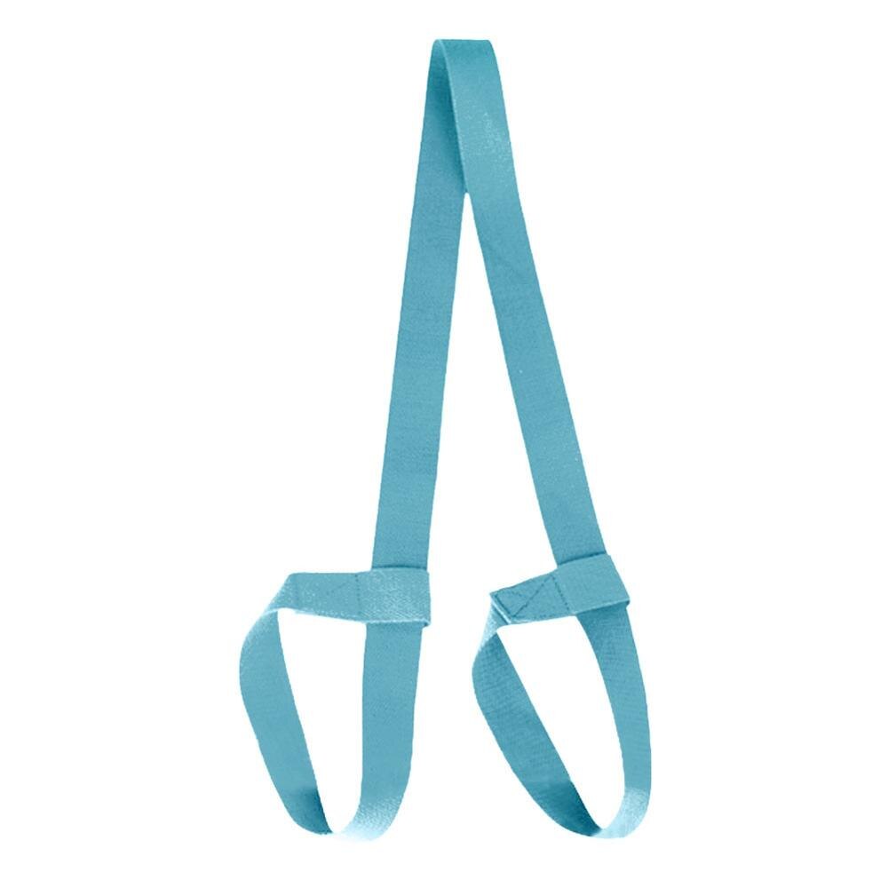 Yoga Mat Riem Riem Verstelbare Sport Sling Schouder Dragen Riem Oefening Stretch Fitness Elastische Yoga Riem: Blue