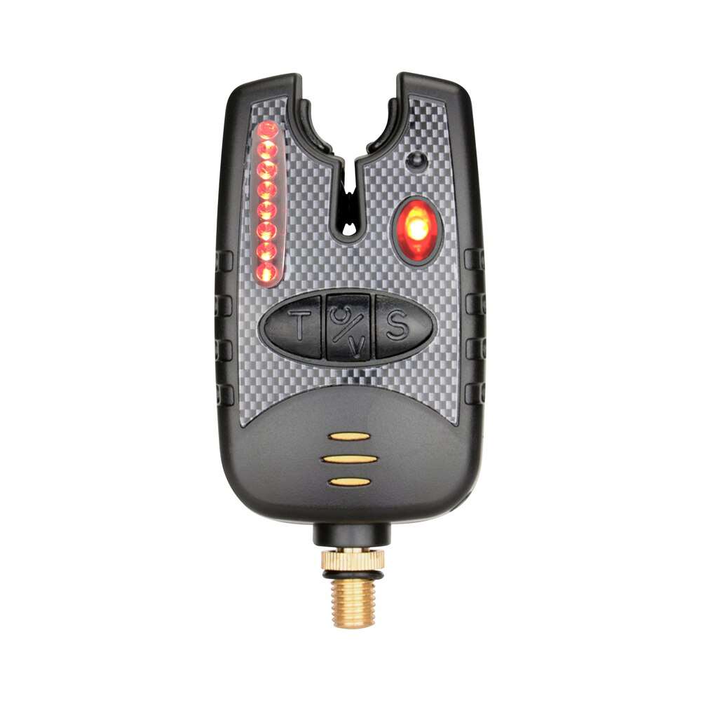 Visbeetalarm met 8 led-lampjes en instelbaar toonvolume, gevoeligheid, geluidsalarm voor hengel