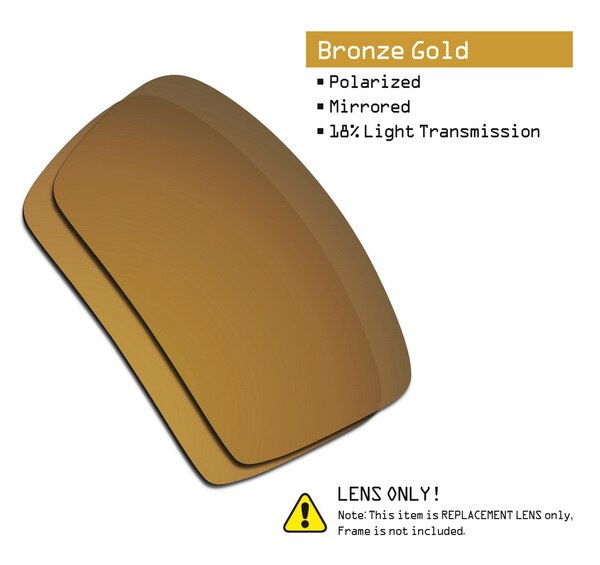 SmartVLT Polarized Replacement Lenses for Oakley Oil Drum Sunglasses - Multiple Options: Bronze Gold