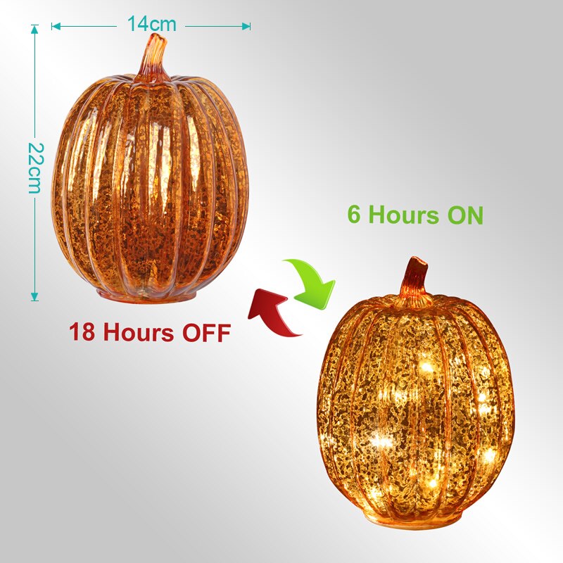 1 st pumpa flamlösa ljus led ljus doftljus velas bougie led lampa för halloween födelsedag bröllop dekoration: Djupt mörkt 14 x 22cm