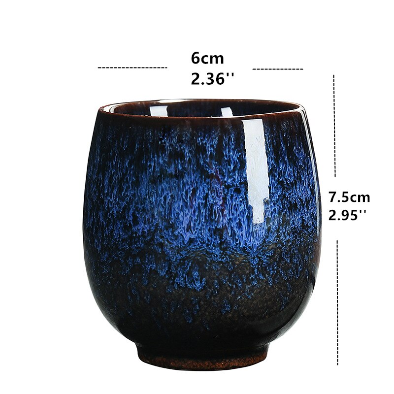 Keramisk tekopp små kaffemuggar mjölkkopp 150ml mugg kina tekopp hem dekorativ