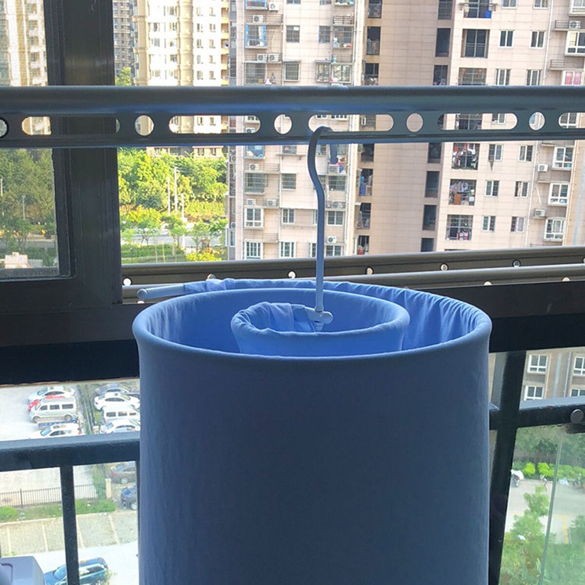 Multifunction Detachable Spiral Drying Rack Spiral Hanger For Drying Bed Sheet Quilt Cover Detachable Spiral Clothes Hanger