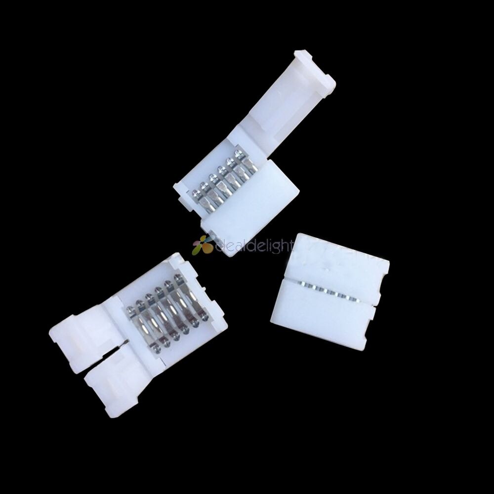 20 Pcs 6 Pin 12 Mm Pcb Strip Strip Solderless Fpc Snap Down Clip Board Connector Voor 12 Mm breedte 6Pin Rgb + Cct Led Strip