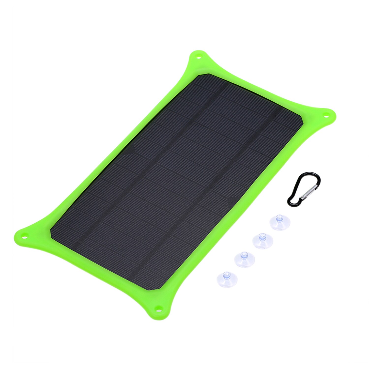 6W 6V Solar Panel with USB Port Monocrystalline Silicon Solar Cell for Outdoor Camping Climbing Hiking Travel Solar Panel