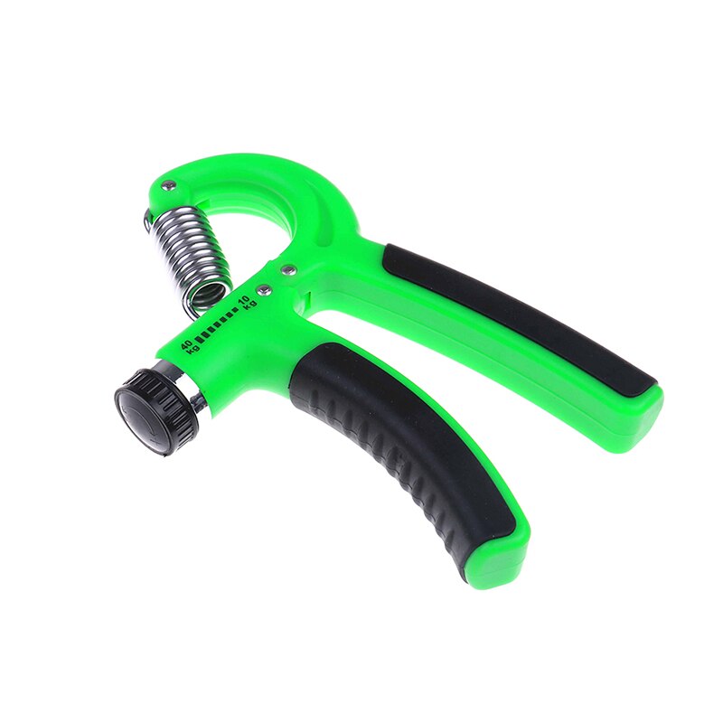 Hand grip Fitness Pinch Meter Portable Strengthener Hand Exerciser 10-40 Kg Strength Range Adjustable: Green