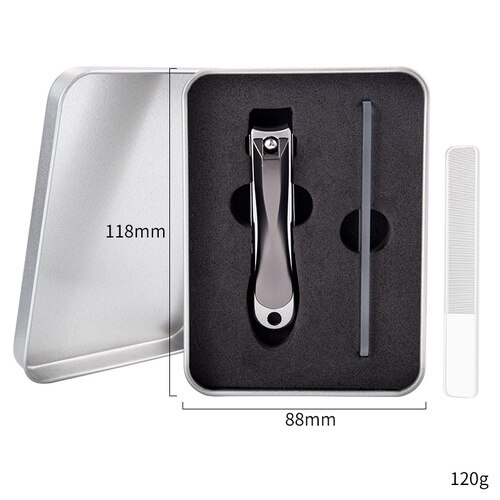 Wide Jaw Nail Clippers Stainless Steel Manicure Cutter Thick Hard Toenail Fingernail Scissors Trimmer Tools: Army Green