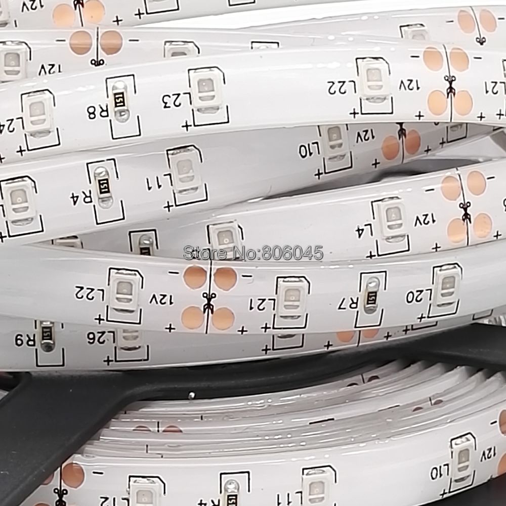 5m DC 12V SMD 2835 UV Purple Flexible LED Strip Light 60LED/M IP20 Non-waterproof / IP65 Waterpoof Flexible LED Stripe Rope