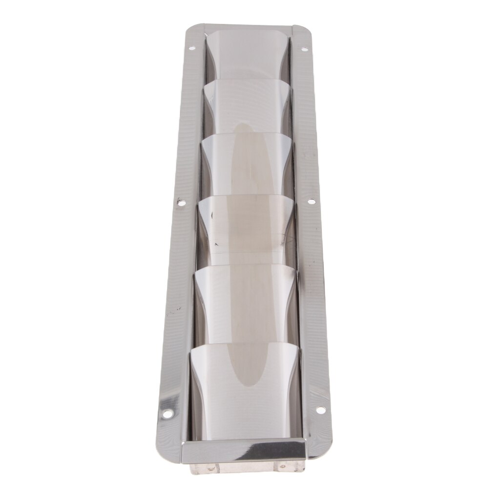 Boat Stainless Steel Louver Vent 6 Slots Louvered Ventilation Air Vent Cover