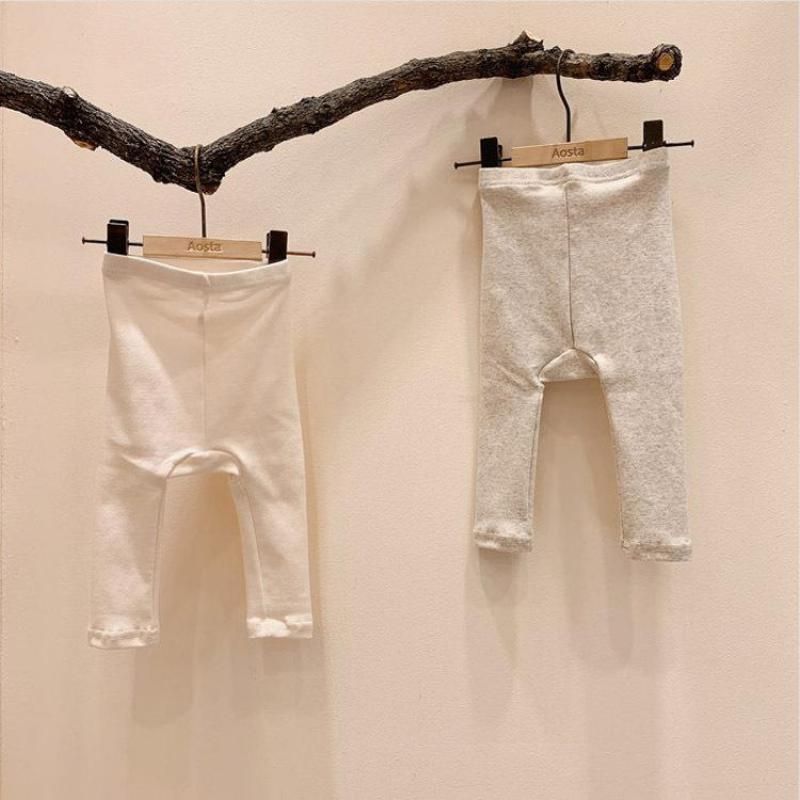 Spring And Autumn Boys And Girls Baby Cotton Casual Big Pp Pants High Waist Baby Leggings Kids Trousers