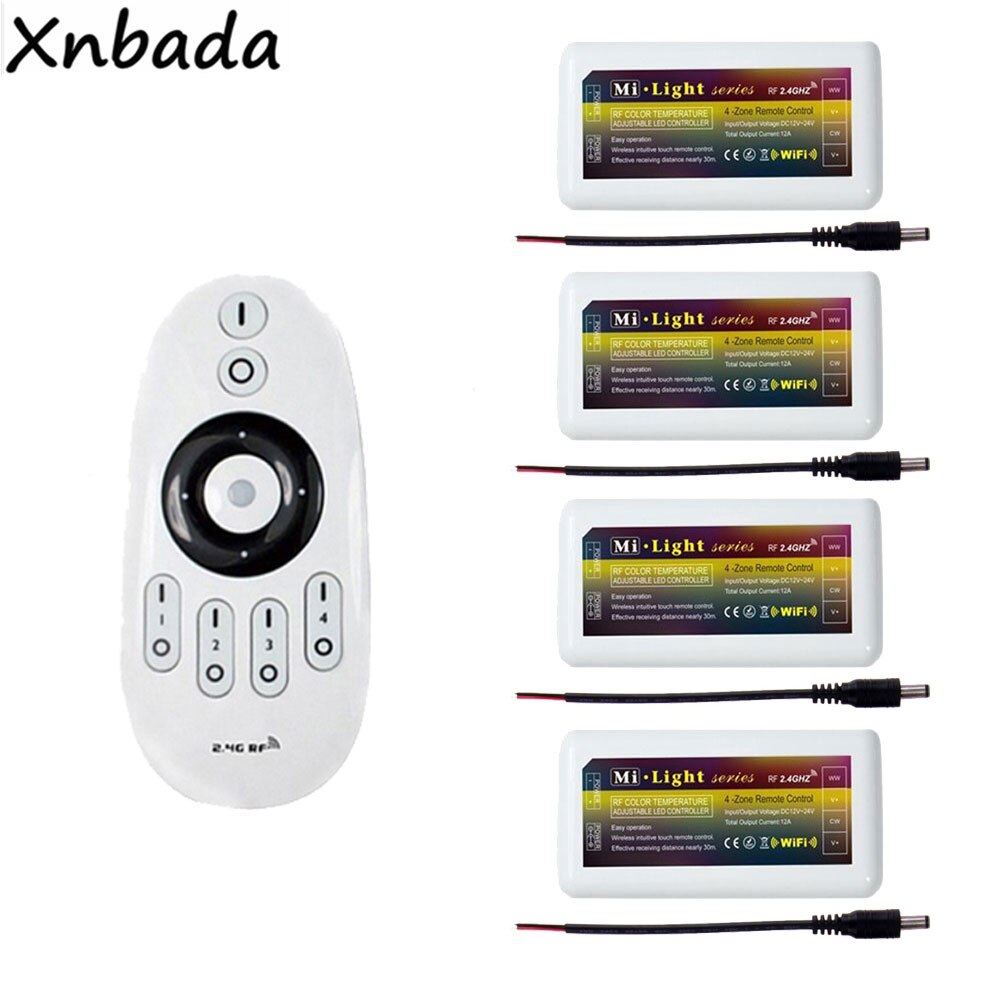 Milight FUT035 Led Dimmer Controller DC12-24V Miboxer 2.4G Draadloze Rf 4-Zone Touch Ct Afstandsbediening: Combination 4